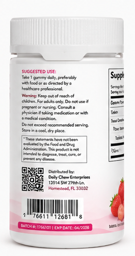 Daily Chew Urolithin A Gummies 500mg — Cellular Energy & Longevity Support