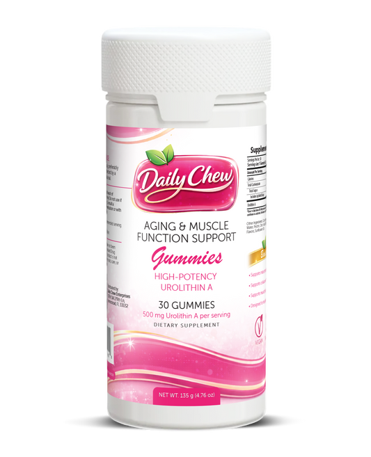Daily Chew Urolithin A Gummies 500mg — Cellular Energy & Longevity Support